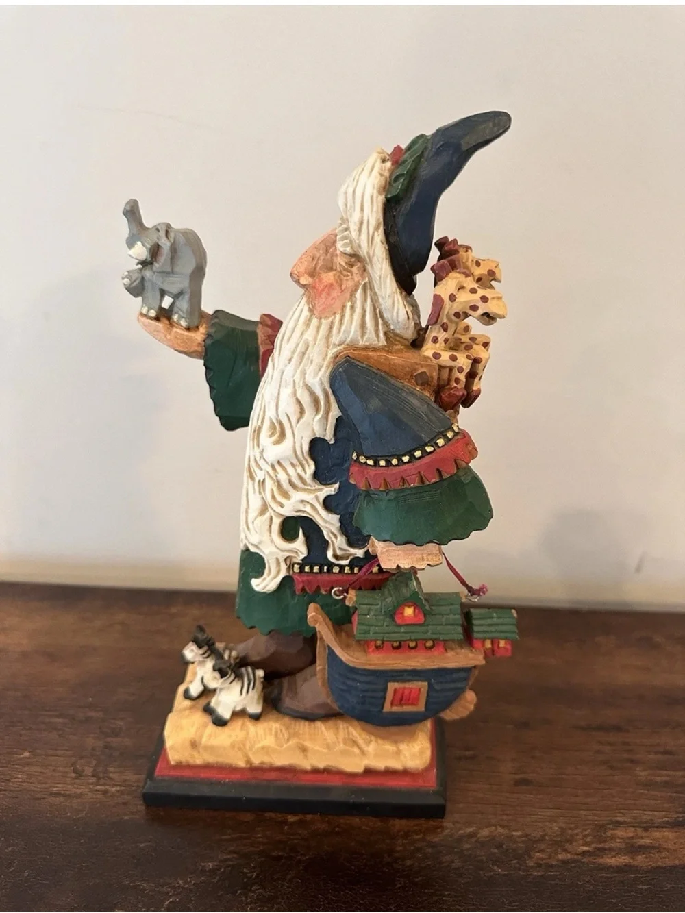 David Frykman Noah’s Ark Santa carved figurine vintage 1997 DF 1412